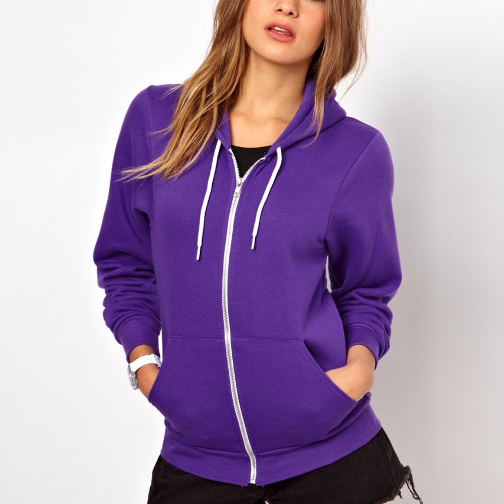 American Apparel Unisex Fleece Zip Hoodie